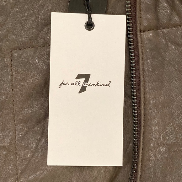 Leather Jacket size M - 7 For All Mankind - Picture 13 of 16